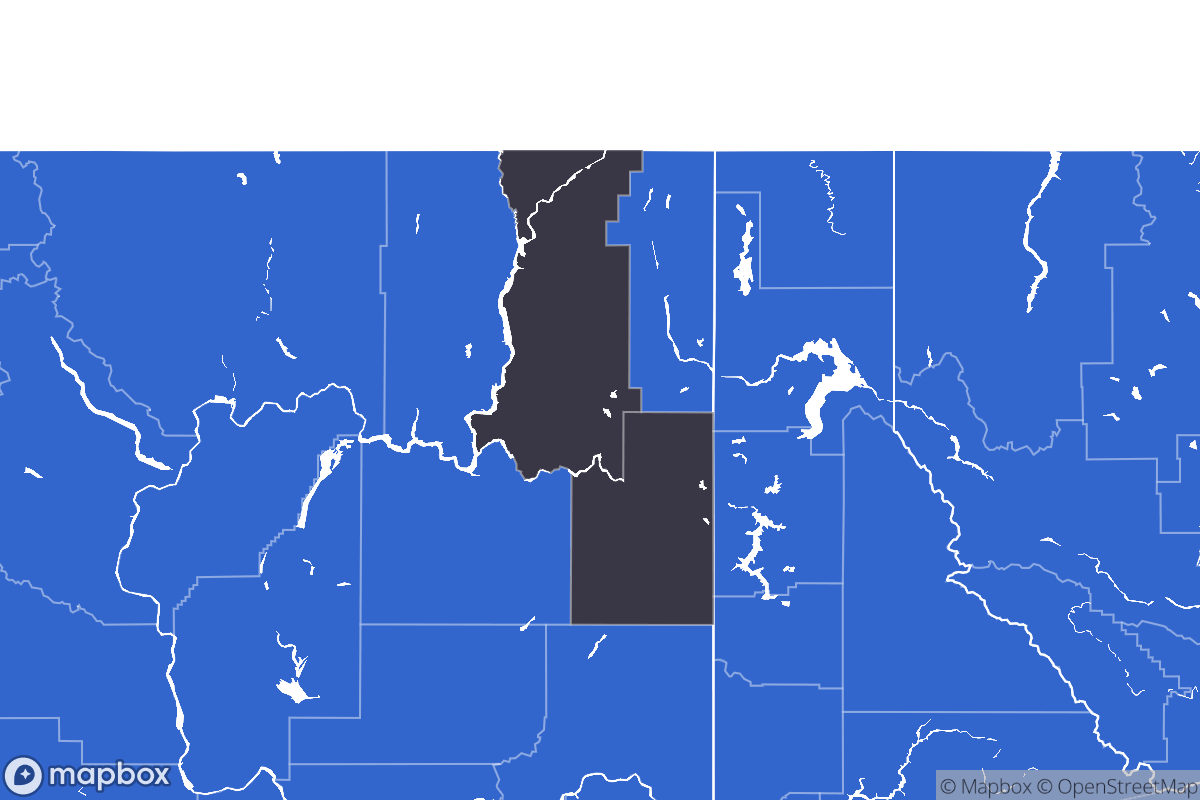 A map of the Spokane Metro Area showing the counties in the area.